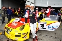 Christopher Brück feiert seinen ersten Erfolg mit Frikadelli Racing