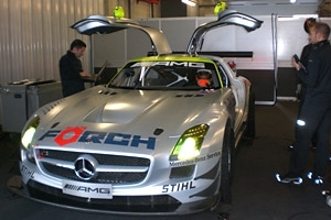 Testfahrten im Mercedes SLS AMG GT3
